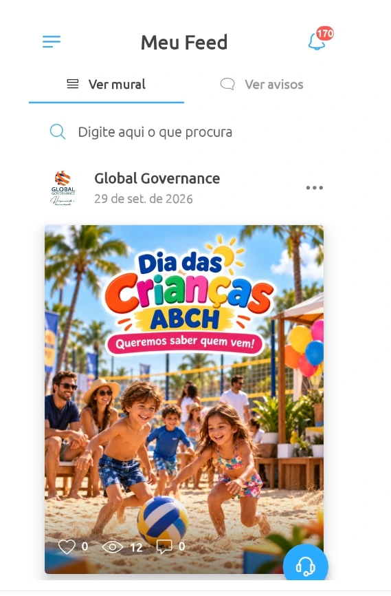 Aplicativo Global Governance - comunicação e relacionamento