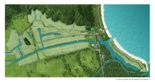 Condomínio de praia Portobello, possui pista de pouso, lotes com área para hangar individual e canal de navegação para embarcações.